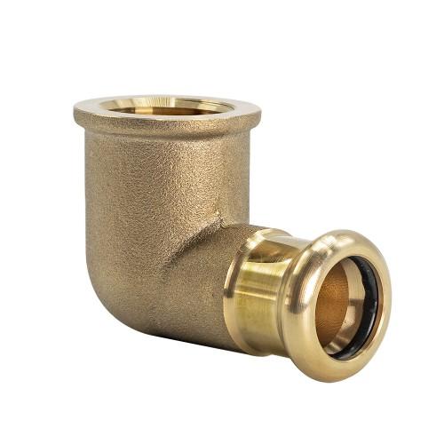 COPPER PRESS FEMALE IRON 90° ELBOW