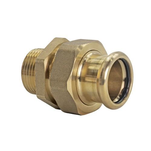 COPPER PRESS MALE UNION COUPLER
