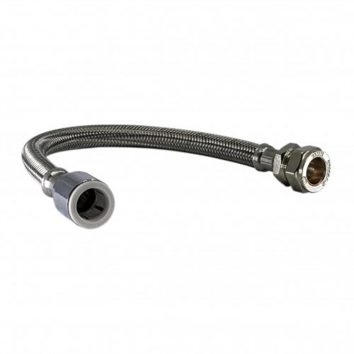 Flexible Tap Connector - Compression X Push Fit - WRAS Approved