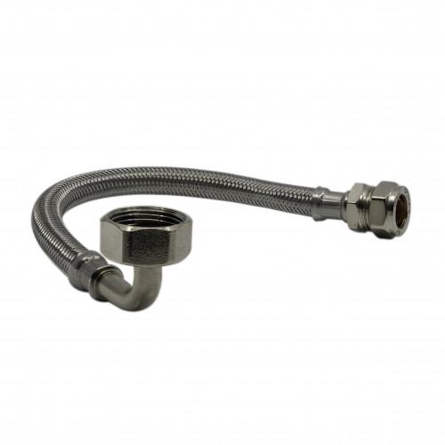 Female Elbow X Compression Flexible Tap Connector  - WRAS Approved