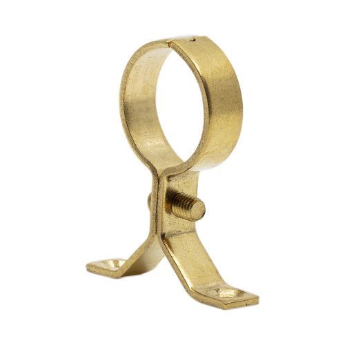 BRASS SCREW ON BRACKET PRESS PIPE CLIP