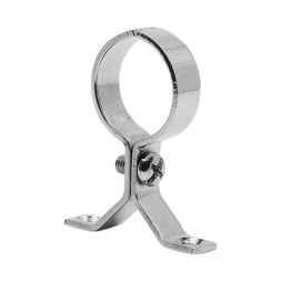 Chrome Screw On Bracket Press Pipe Clip
