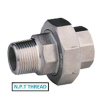 Stainless Steel 316 Conical Seat Male/Female Union - NPT