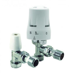 15mm Thermostatic Radiator Valve & Lockshield Pack