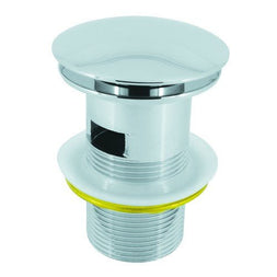 1 1/4" Chrome Plated Slotted Mushroom Brass Basin Clicker Waste