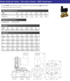 Brass Solenoid Valve - Normally CLOSED - NBR Diaphragm