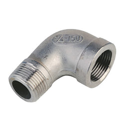 STAINLESS STEEL 316 MALE/FEMALE 90° ELBOW BSP 150lbs