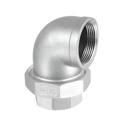 Stainless Steel 316 Union Elbow c/w PTFE Seat BSP 150lbs