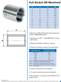 Stainless Steel 316 Full Socket BSPP 150lbs