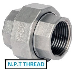 Stainless Steel 316 Conical Seat Union - NPT