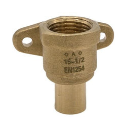 15mm X 1/2" BRASS BACKPLATE ADAPTOR CAPILLARY