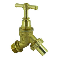 BRASS BIBCOCK WITH HOSE UNION - DZR
