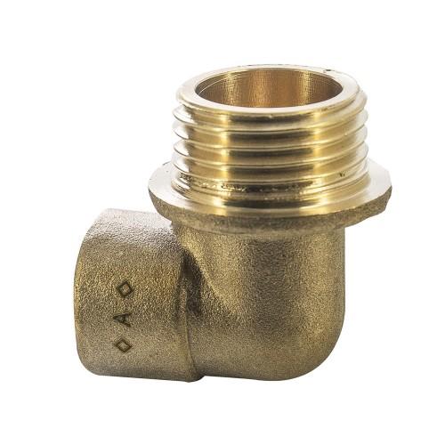 Copper End Feed Male Elbow Iron
