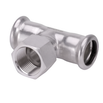 Stainless Steel 316 Press CxCxFI Branch Tee