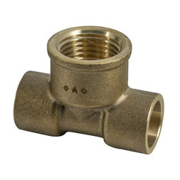 Copper Solder Ring Female Iron Tee - Branch