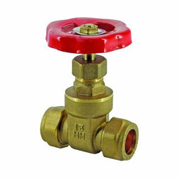 BRASS COMPRESSION GATE VALVE