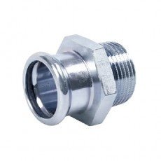 CARBON STEEL PRESS FIT STRAIGHT MALE ADAPTOR