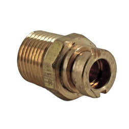 1/2" Brass Micro Straight Cooker Socket