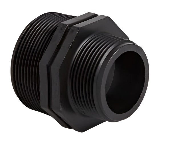Polypropylene Threaded BSPT Reducing Hex Nipple