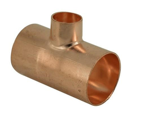 COPPER END FEED REDUCING TEE
