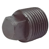 BLACK MALLEABLE IRON SOLID PLUG BSPT