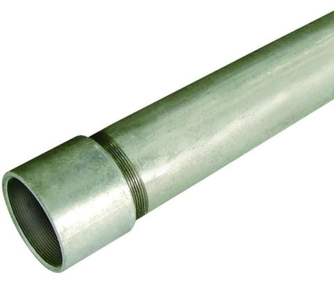 Galvanised Medium Screwed & Socketed Pipe x 3.2 Meters