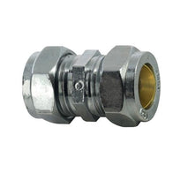 Chrome Compression Straight Coupler