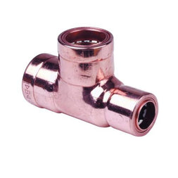 Copper Push Fit Reduced End Tee
