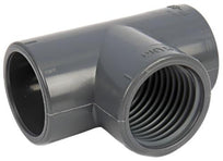 uPVC Plain x Threaded Tee On Branch