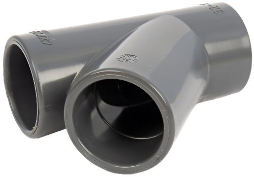 uPVC Plain 45° Tee
